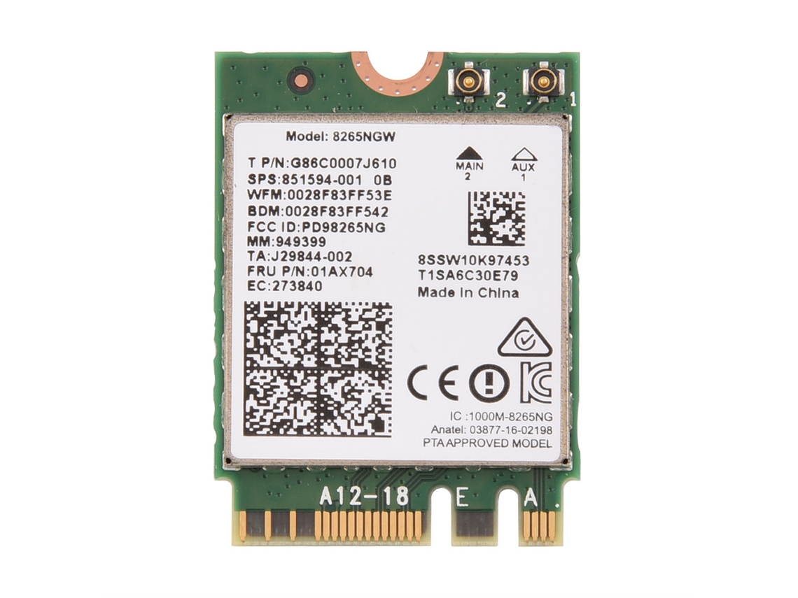 Cartão Wifi Bluetooth LAXISCREED
