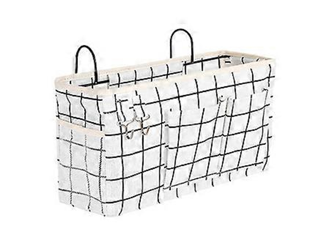 Espaçoso Bolso De Cama Para Dormitórios, Elegante Suporte Para Controle Remoto, Bolsa De Armazenamento Suspensa Para Apartamentos Pequenos Aquaforge