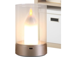 Abajur De Mesa Sem Fio Com 3 Modos Iluminação Sensíveis Ao Toque
