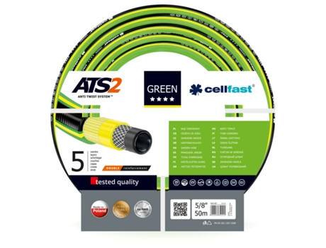 Mangueira de jardim verde Ats2 tamanho 5/8 comprimento 50m Cellfast