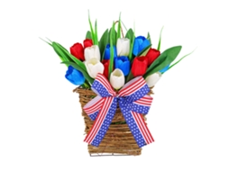 Decoração de Parede com Tulipas Artificiais Z3 45 para o Dia da Independência LAXISCREED