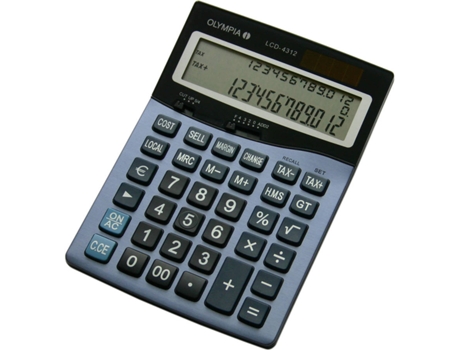 Calculadora Básica  LCD 4312 Preto (12 dígitos)