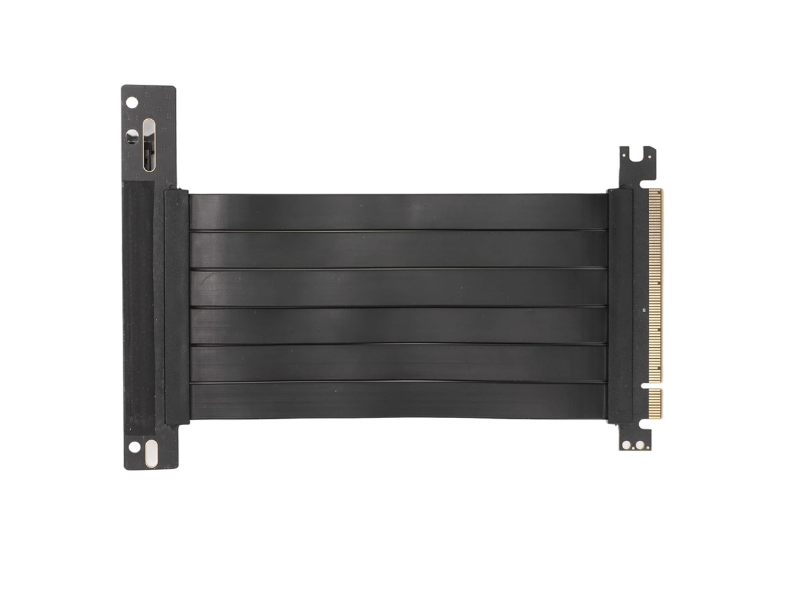 Cabo Extensor Pci E X16 3.0 Para Placa Gráfica Com Taxa De Transferência De 128 Gbps, 15 Cm Gokoco (preto)