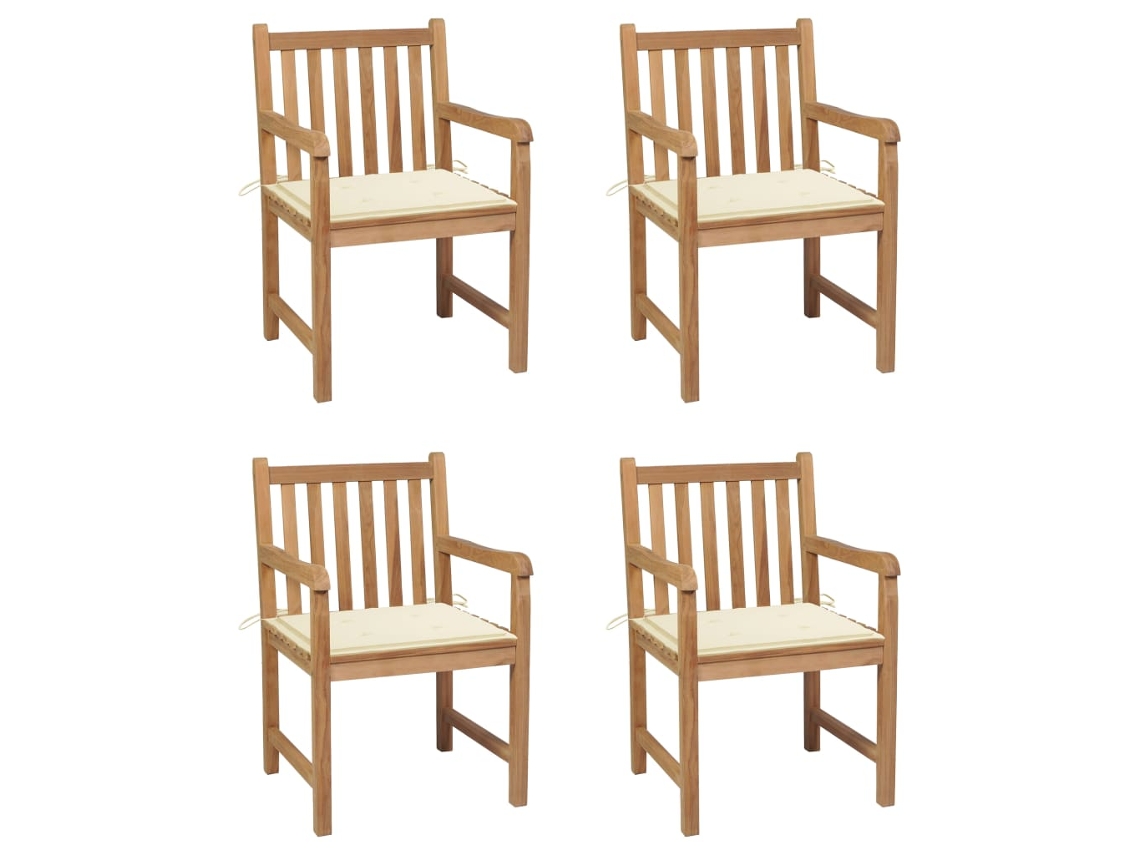 Garden Chair, Garden Chairs Vidaxl Creme Madeira (n/a)