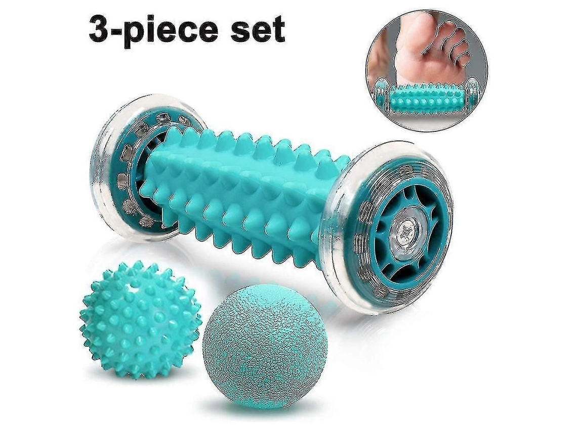 Rolo De Massagem Nos Pés E Conjunto De Bolas De Massagem Espetadas,3pcs