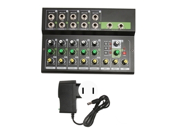Aetheria mesa de Som Profissional 5 Canais 48v Phantom Power Stereo para Dj Studio Streaming Us Plug