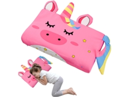 Almofada Infantil Ice Silk, Travesseiro Ergonômico De Espuma Viscoelástica Com Capa Removível, 45x27cm/unicórnio Gertiz