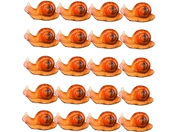 Kit com 20 Miniaturas de Caracóis em Resina, Perfeitas para Decoração de Mesa Ou como Presente. Design Elegante CHABERLU
