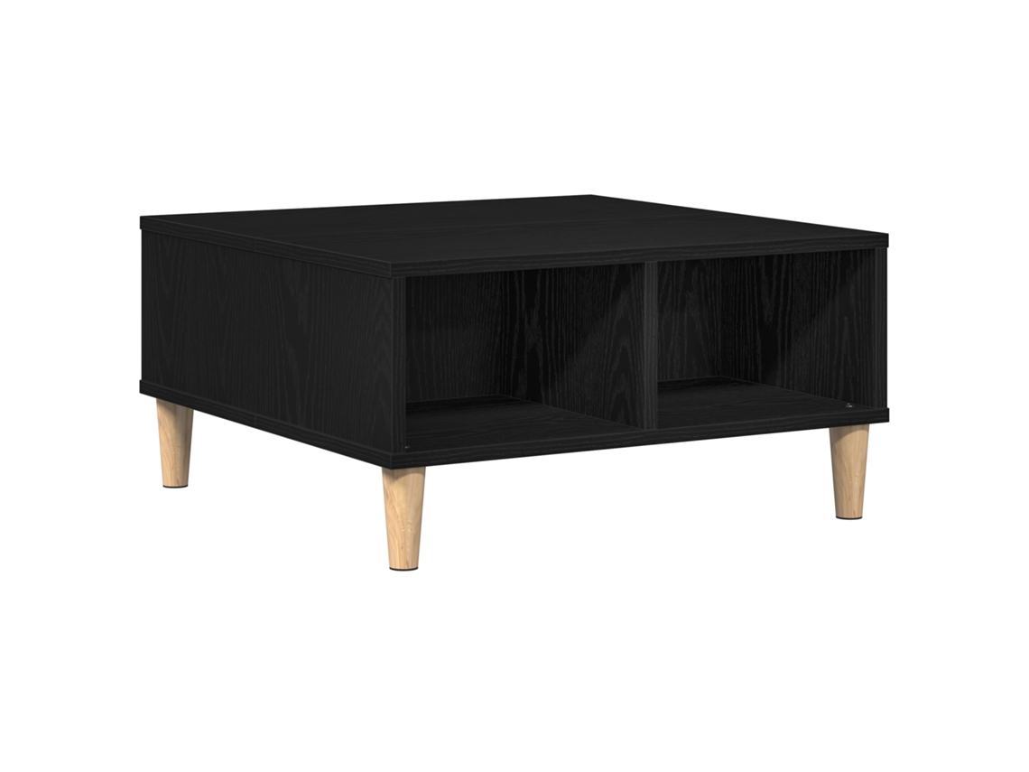 Conjunto 1 Mesa De Centro Vidaxl Preto Derivados De Madeira (60 X 60 X 30 Cm)