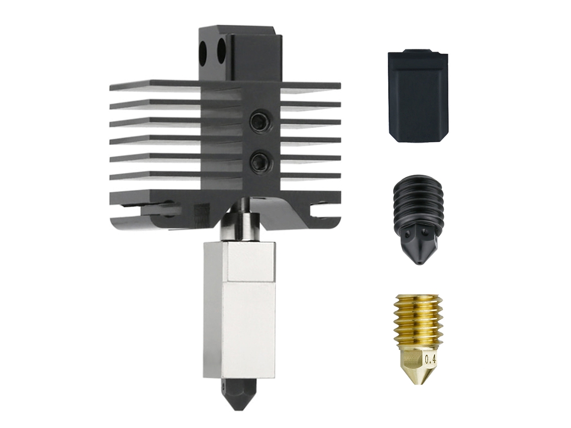 Kit Hotend Atualizado Para Bambu Lab X1 Carbom Combo P1p 300℃ Com Bicos E Capa De Silicone