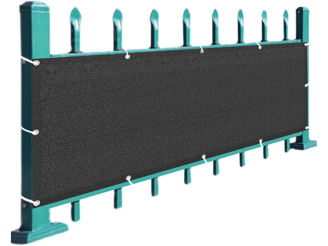 Tela De Privacidade, Guojun, 100 X 330 Cm, Material Alta Qualidade, Resistente Aos Raios Uv, Preta