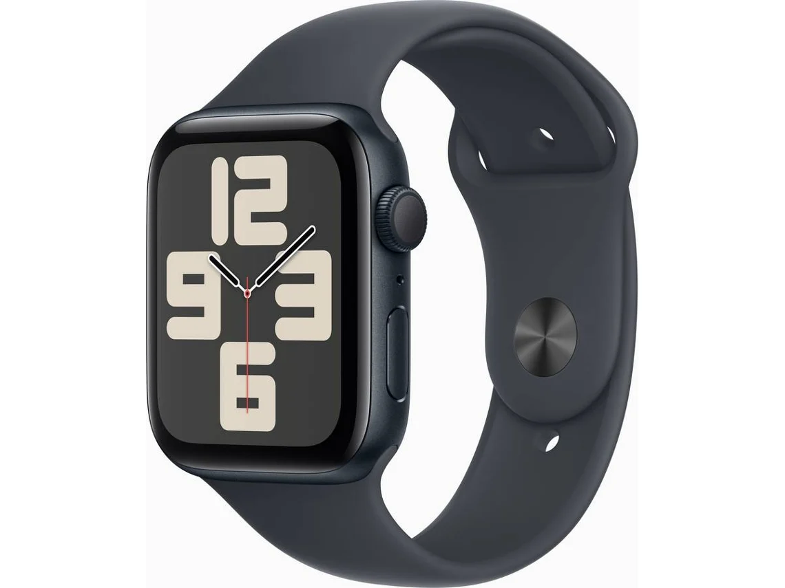 APPLE Watch SE GPS 44mm Alumínio Meia-noite com Bracelete Desportiva Meia-noite (Outlet Grade A - Tamanho: S/M)