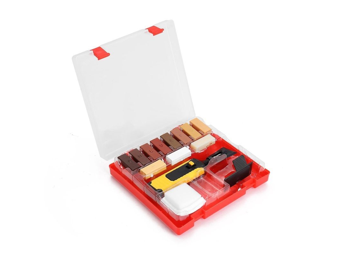 Kit De Ferramentas Para Reparar Laminados, Sistema De Cera Para Pisos E Mesas, Arranhões E Golaços