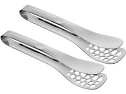 Pinça Para Bife De Aço Inoxidável 2 Peças Com Cabos Resistentes Ao Calor E Design Ergonômico Churrasco Ar Livre Cozinha