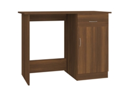 Desk, Desks Vidaxl Marrom Madeira Processada (n/a)