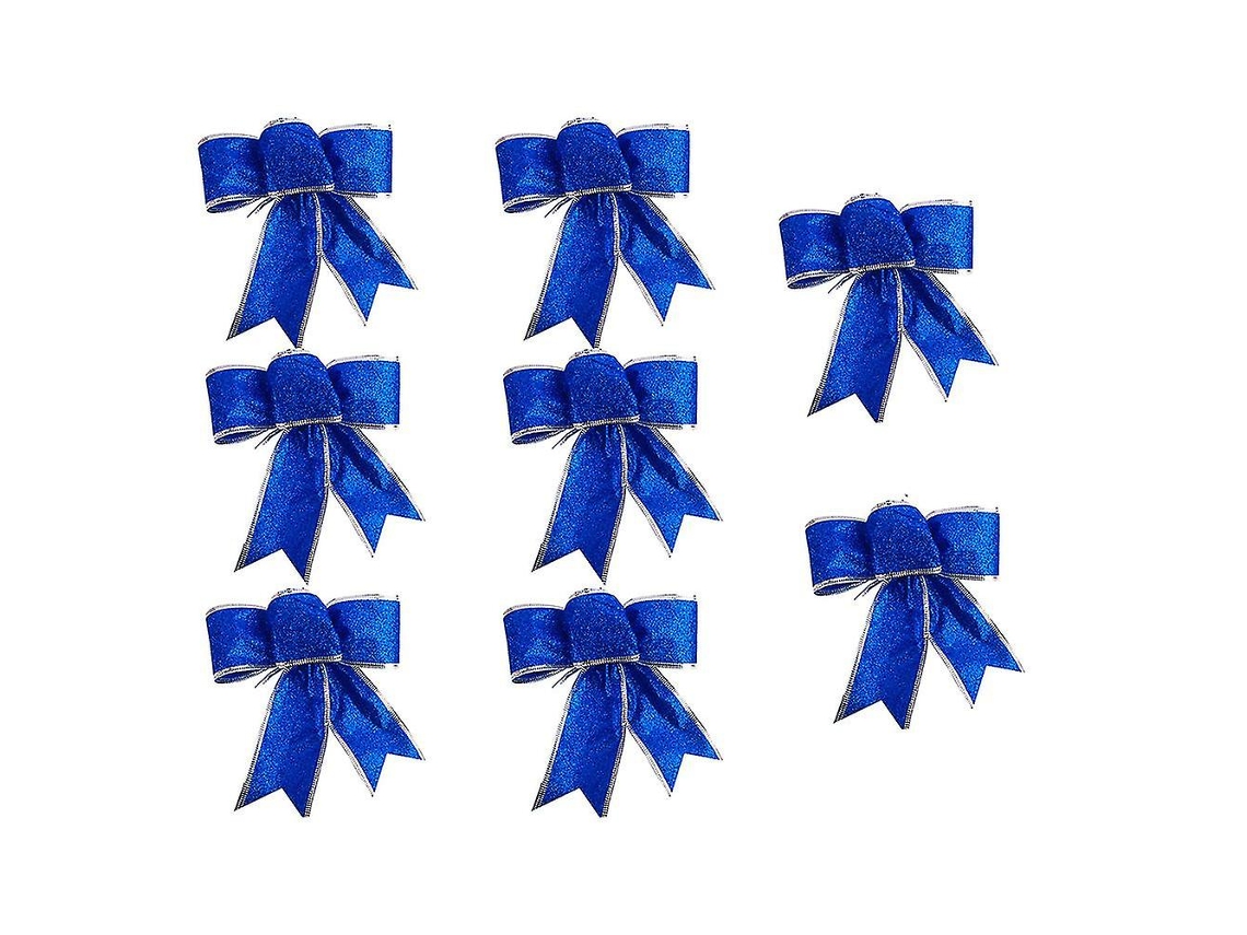 Pacote Com 8 Laços De Guirlanda De Natal Com Glitter Para Árvore De Natal. Olysi Shop