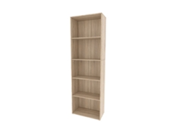 Estante Bob, 60 x 190 cm com 5 compartimentos, Sonoma, Vicco