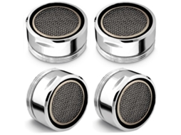 Conjunto 4 peças reparação arejador torneira, caudal elevado, 24mm M24, para pia e banho