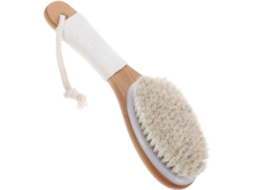 Escova Esfoliante De Crina Cavalo Com Cabo Longo, Escova De Madeira Para Banho, Para Limpeza Completa Do Corpo