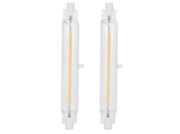 2pcs Lâmpada R7s Cob 15w Bivolt 118mm Fonte de Luz Dupla Extremidade 220v S/MARCA
