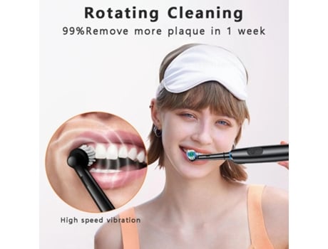 Escova de dentes elétrica Rotary Vibration Dentes Limpo Escova de dentes recarregável com suporte Oral Care Smart Timer 8 Cabeças de escova