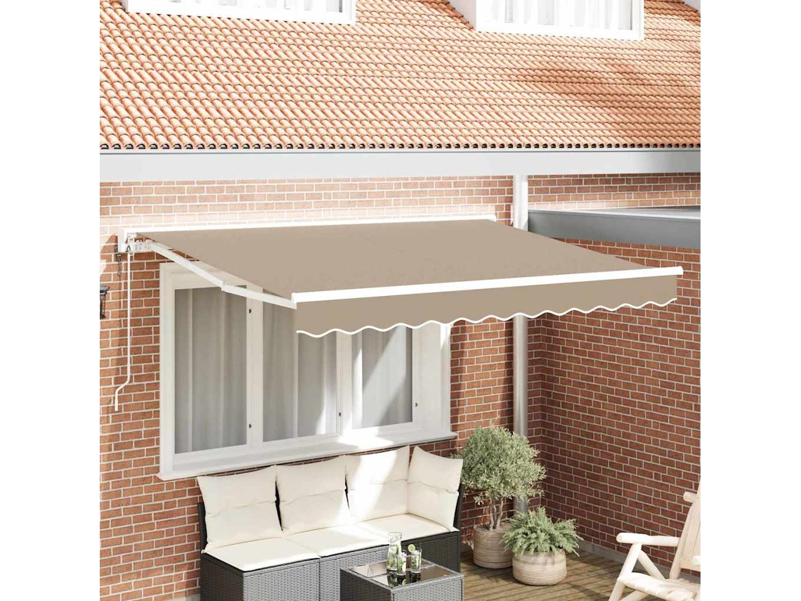 Vidaxl Estrutura De Toldo Bege 250 X 200 Cm
