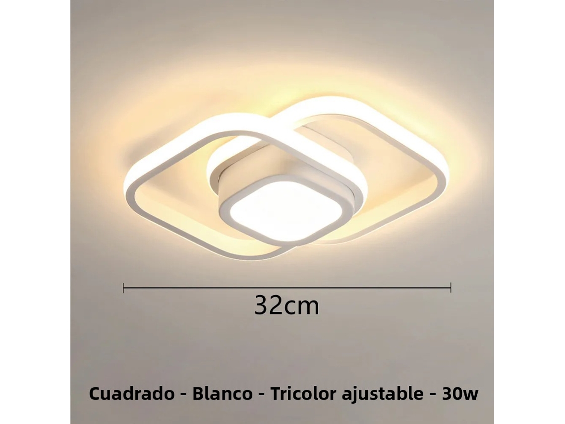 Luminária de Corredor Led Moderna em Estilo Nórdico MDUG (branca, 30 W)