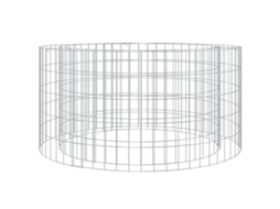 Gabion Fire Pit, Gabion Fire Pits Vidaxl Prateado Ferro (100 X 50 Cm)
