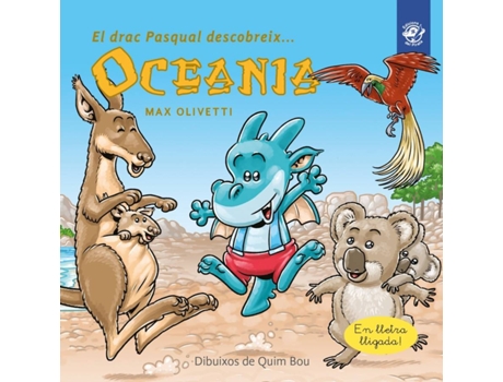 Livro El Drac Pasqual Descobreix Oceania de Max Olivetti (Catalão)