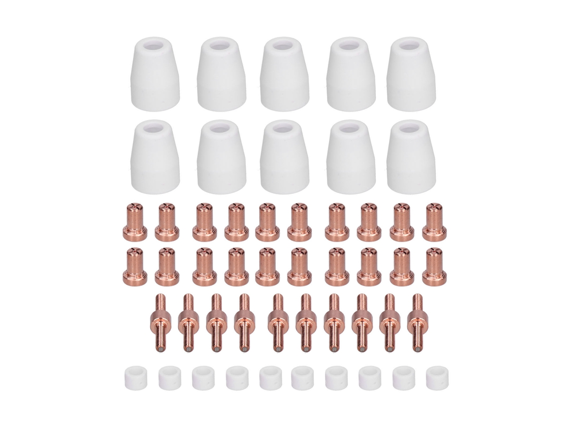 Kit de Consumíveis para Torcha de Corte Plasma com Ponta, Eletrodo e Bico S/MARCA