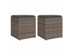 Garden Stool, Garden Stools Vidaxl Cinzeto Rattan / Vime (n/a)