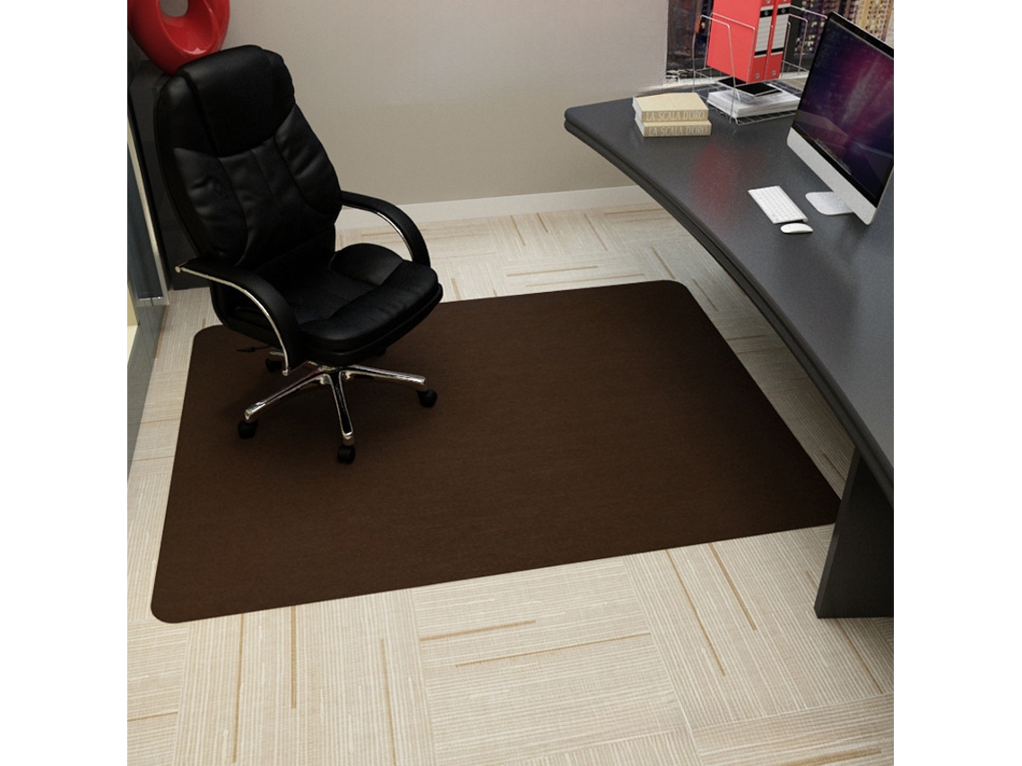 Tapete Protetor Para Cadeiras, Tapete Antiderrapante (marrom - 90x140cm) Cuich
