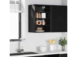 Vidaxl Armário Suspenso Carvalho Preto 40 X 29,5 X 60 Cm