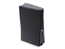 Capa Protetora Vertical Contra Poeira para Console de Jogos, Tecido Oxford, Capa À Prova de Poeira para Console de Jogos para Ps5, Preta BRILVIBERA