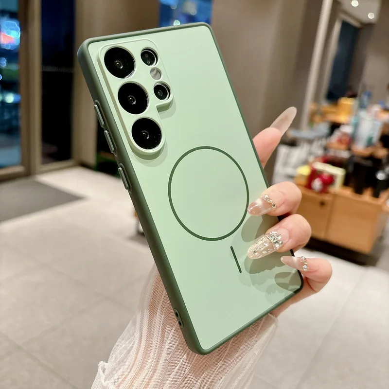 Capa Magnética Rígida Para Celular Galaxy A37 (verde)