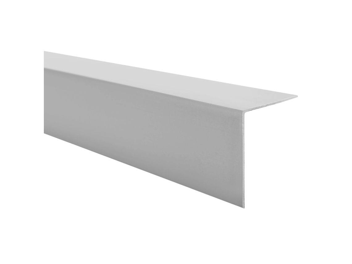Perfil Angular Pvc 20x10 Mm Rígido 150 Cm, Cinzento
