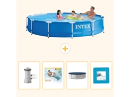 Intex Piscina Com Estrutura Redonda - 366x76 Cm - 5-peças S311