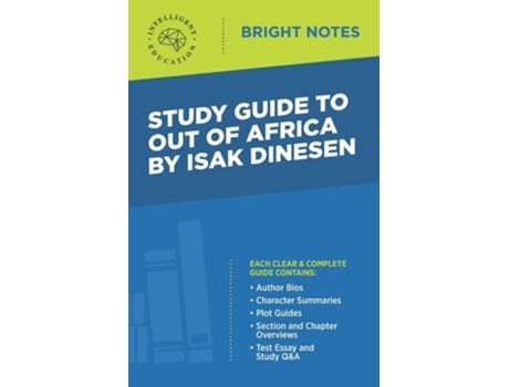 Livro Study Guide To Out Of Africa By Isak Dinesen De Intelligent Education (inglês)