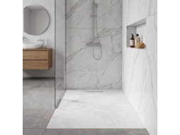 Base de Duche Koral, Branca 200x100cm, com Grade