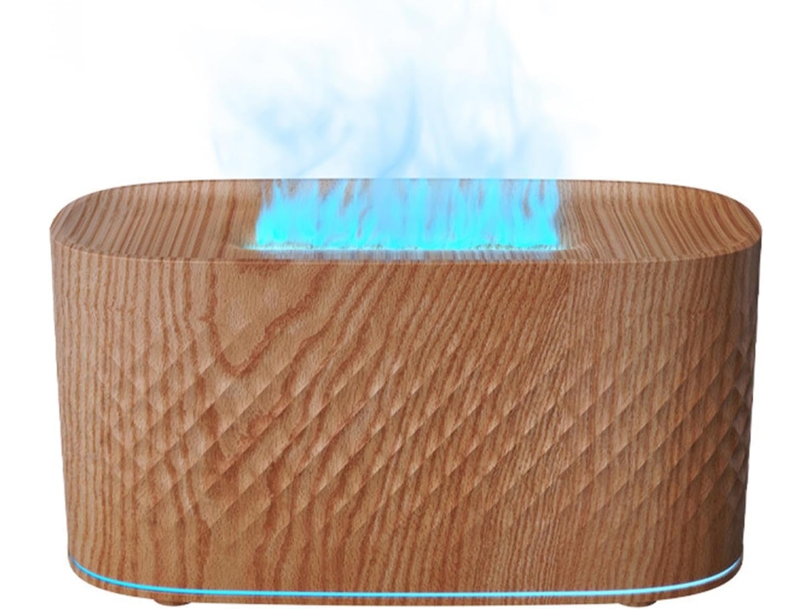 Difusor De Ambiente Para Quarto Luz Led Com Desligamento Automático 160 Ml Umidificador Mesa Lareira