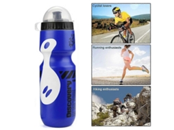 Garrafa De Água De 650ml Com Suporte Para Bicicleta, Ideal Para Ciclismo De Montanha (azul E Branco).
