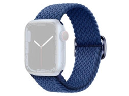 Pulseira De Nylon Trançado Compatível Com Apple Watch Series 9, 8, 7, 41 Mm / 6, 5, 4 Se , Se (2023), Se 40 Mm / 3, 2, 1, 38 Mm Vledary (2022)
