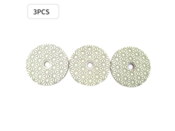 3pcs Disco De Polimento De 4 Polegadas (100mm) Seco/úmido 3 Etapas Ferramenta Para Granito, Mármore E Concreto Cor Aleatória