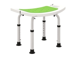 Banquinho ajustável de alumínio e plástico antiderrapante, altura 39-52 cm verde S/MARCA