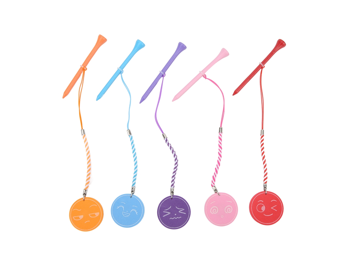 Tee De Golfe De Madeira Laxiscreed Com Corda Anti Perda - 3 1/4 Polegadas