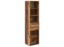 Conjunto 1 Highboard Moderno Vidaxl Castanho Derivados De Madeira (45 X 42,5 X 185 Cm)