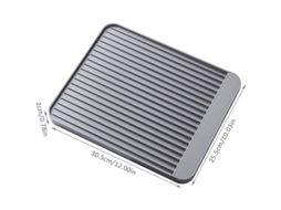 Tapete De Escurridor Para Pratos Com Diatomácea Absorvente 33,5x25,5x2cm Antideslizante Resistente Ao Desgaste