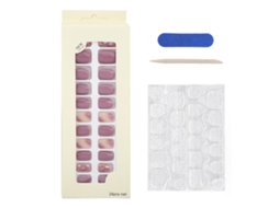 Unhas Postiças Com Cola Em Gel Adesiva Completa Kit Com Acessórios Para Mulheres E Meninas