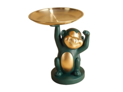 Prato De Chave De Macaco De Resina - Decorativo, Durável E Ambientalmente Amigável Para Sala, Entrada E Presentes