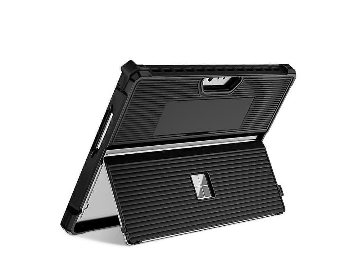 Capa Vazada Listrada Para Tablet Microsoft Surface Pro 8 Com Suporte.